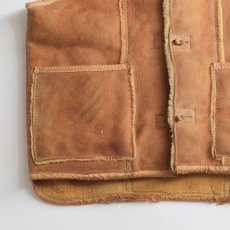 画像7: 70's DIRTY WILL'S SHEEPSKIN SHAWL COLLAR VEST (7)