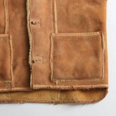 画像6: 70's DIRTY WILL'S SHEEPSKIN SHAWL COLLAR VEST (6)