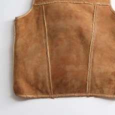 画像9: 70's DIRTY WILL'S SHEEPSKIN SHAWL COLLAR VEST (9)