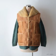 画像18: 70's DIRTY WILL'S SHEEPSKIN SHAWL COLLAR VEST (18)