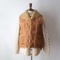 画像15: 70's DIRTY WILL'S SHEEPSKIN SHAWL COLLAR VEST (15)