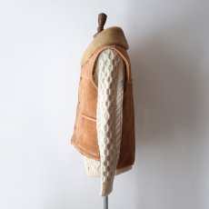 画像16: 70's DIRTY WILL'S SHEEPSKIN SHAWL COLLAR VEST (16)