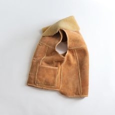 画像2: 70's DIRTY WILL'S SHEEPSKIN SHAWL COLLAR VEST (2)