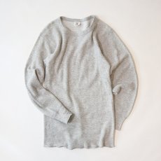 画像1: 80's J.E. MORGAN GRAY HEAVY COTTON L/S THERMAL (1)