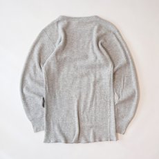 画像2: 80's J.E. MORGAN GRAY HEAVY COTTON L/S THERMAL (2)