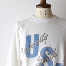 画像11: 〜90's WOLF PUFF PRINT CREW NECK SWEAT "University South Aberdeen" "MADE IN USA" (11)