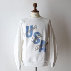 画像12: 〜90's WOLF PUFF PRINT CREW NECK SWEAT "University South Aberdeen" "MADE IN USA" (12)