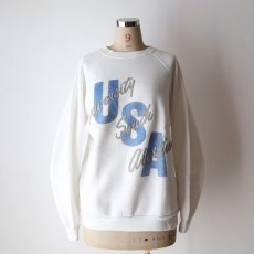 画像15: 〜90's WOLF PUFF PRINT CREW NECK SWEAT "University South Aberdeen" "MADE IN USA" (15)