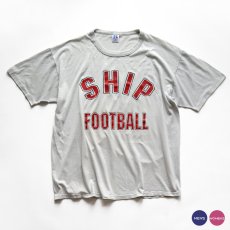 画像1: 80's RUSSELL PRINT S/S TEE "SHIP FOOTBALL" (1)