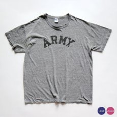 画像1: 80's RUSSELL PRINT S/S TEE "ARMY" (1)