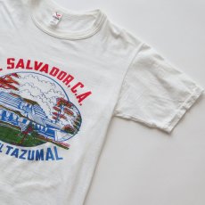 画像3: 70's CYGNUS COTTON PRINT S/S TEE "EL SALVADOR. C.A." (3)