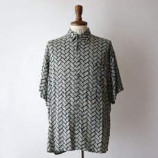 画像9: 〜90's CAMPIA RAYON ALL OVER PATTERN S/S BOX SHIRT (9)