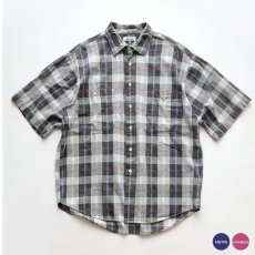 画像1: 〜90's DOCKERS by LEVI'S COTTON CHECK S/S REGULAR COLLAR SHIRT (1)