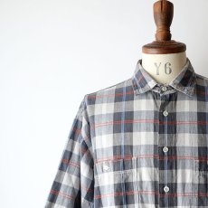 画像10: 〜90's DOCKERS by LEVI'S COTTON CHECK S/S REGULAR COLLAR SHIRT (10)