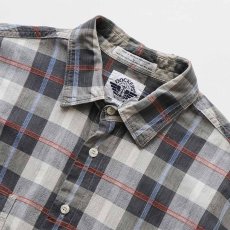 画像5: 〜90's DOCKERS by LEVI'S COTTON CHECK S/S REGULAR COLLAR SHIRT (5)