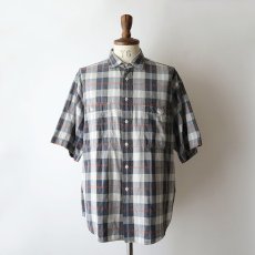 画像11: 〜90's DOCKERS by LEVI'S COTTON CHECK S/S REGULAR COLLAR SHIRT (11)