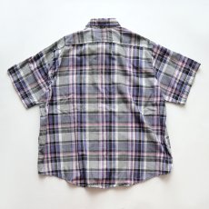 画像2: 80's campus MADRAS CHECK S/S B/D SHIRT (2)