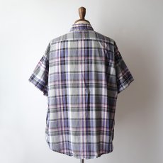 画像10: 80's campus MADRAS CHECK S/S B/D SHIRT (10)