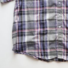 画像4: 80's campus MADRAS CHECK S/S B/D SHIRT (4)