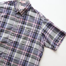 画像3: 80's campus MADRAS CHECK S/S B/D SHIRT (3)