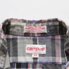 画像6: 80's campus MADRAS CHECK S/S B/D SHIRT (6)