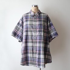 画像11: 80's campus MADRAS CHECK S/S B/D SHIRT (11)