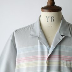 画像8: 〜80's SEA ISLE by ARROW PANEL BORDER S/S LOOP COLLAR BOX SHIRT (8)