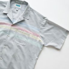 画像3: 〜80's SEA ISLE by ARROW PANEL BORDER S/S LOOP COLLAR BOX SHIRT (3)