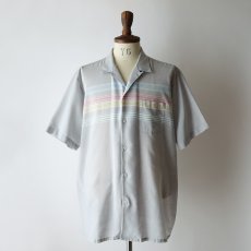 画像10: 〜80's SEA ISLE by ARROW PANEL BORDER S/S LOOP COLLAR BOX SHIRT (10)