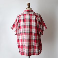 画像11: 60's Squire Casuals by Elbeco COTTON CHECK S/S OPEN COLLAR BOX SHIRT (11)