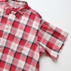 画像3: 60's Squire Casuals by Elbeco COTTON CHECK S/S OPEN COLLAR BOX SHIRT (3)