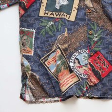 画像4: 80's-90's reyn spooner RAYON ALL OVER PATTERN S/S HAWAIIAN BOX SHIRT (4)