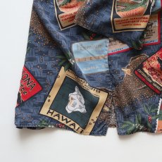 画像8: 80's-90's reyn spooner RAYON ALL OVER PATTERN S/S HAWAIIAN BOX SHIRT (8)