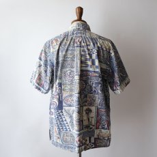 画像12: 〜90's reyn spooner COTTON ALL OVER PATTERN S/S HAWAIIAN BOX SHIRT (12)