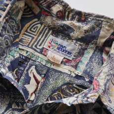 画像7: 〜90's reyn spooner COTTON ALL OVER PATTERN S/S HAWAIIAN BOX SHIRT (7)