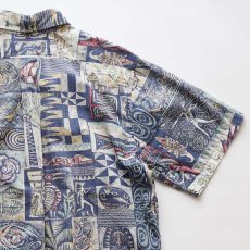 画像6: 〜90's reyn spooner COTTON ALL OVER PATTERN S/S HAWAIIAN BOX SHIRT (6)