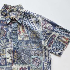 画像3: 〜90's reyn spooner COTTON ALL OVER PATTERN S/S HAWAIIAN BOX SHIRT (3)