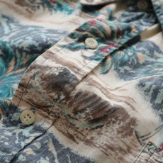 画像8: 〜90's PHIL EDWARDS by REYN SPOONER COTTON ALL OVER PATTERN S/S HAWAIIAN BOX SHIRT (8)