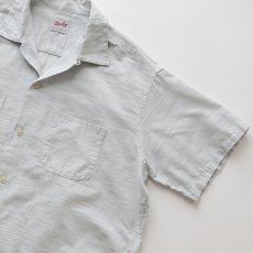 画像3: 50's Wesley COTTON WOVEN BORDER S/S LOOP COLLAR BOX SHIRT (3)