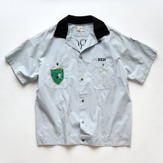 画像3: 〜70's Smoky COTTON EMBROIDERED S/S LOOP COLLAR BOWLING SHIRT "F-TROOP" (3)