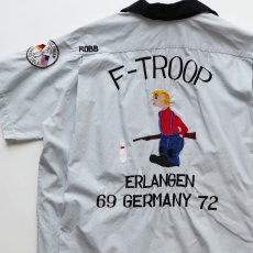 画像5: 〜70's Smoky COTTON EMBROIDERED S/S LOOP COLLAR BOWLING SHIRT "F-TROOP" (5)