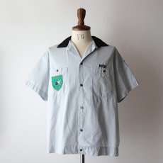 画像18: 〜70's Smoky COTTON EMBROIDERED S/S LOOP COLLAR BOWLING SHIRT "F-TROOP" (18)