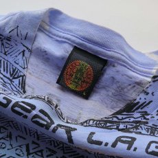 画像7: 〜90's L.A. GEAR COTTON ALL OVER BORDER PATTERN PRINT S/S TEE "MADE IN USA" (7)