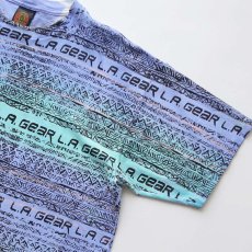 画像4: 〜90's L.A. GEAR COTTON ALL OVER BORDER PATTERN PRINT S/S TEE "MADE IN USA" (4)