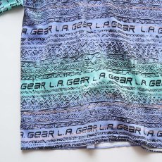 画像5: 〜90's L.A. GEAR COTTON ALL OVER BORDER PATTERN PRINT S/S TEE "MADE IN USA" (5)