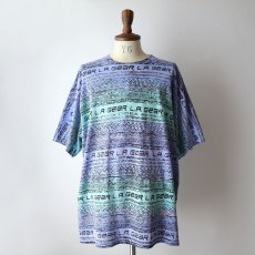 画像10: 〜90's L.A. GEAR COTTON ALL OVER BORDER PATTERN PRINT S/S TEE "MADE IN USA" (10)