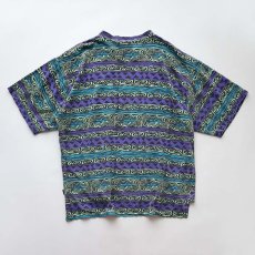 画像3: 〜90's QUIKSILVER COTTON ALL OVER BORDER PATTERN PRINT S/S TEE "MADE IN USA" (3)