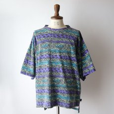 画像10: 〜90's QUIKSILVER COTTON ALL OVER BORDER PATTERN PRINT S/S TEE "MADE IN USA" (10)