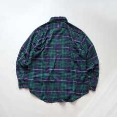 画像2: 〜90's VAN HEUSEN COTTON CHECK FLANNEL B/D SHIRT (2)