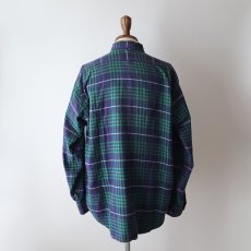 画像12: 〜90's VAN HEUSEN COTTON CHECK FLANNEL B/D SHIRT (12)